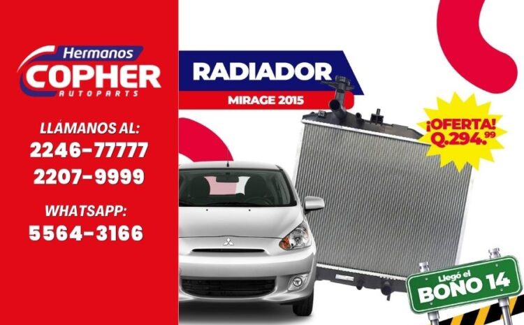  Hasta un 40% de descuento en radiadores, alternadores y más